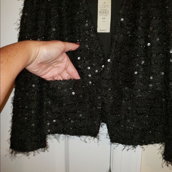 Ann Taylor Loft Black Sweater Cardigan - Picture 4 of 8